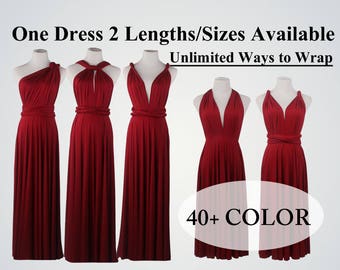 bloody red bridesmaid gown