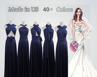 infinity dress design royal blue