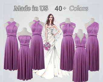 Light purple bridesmaid dress short bridesmaid dress short infinity dress convertible dress infinity wrap dress special occasion women dress