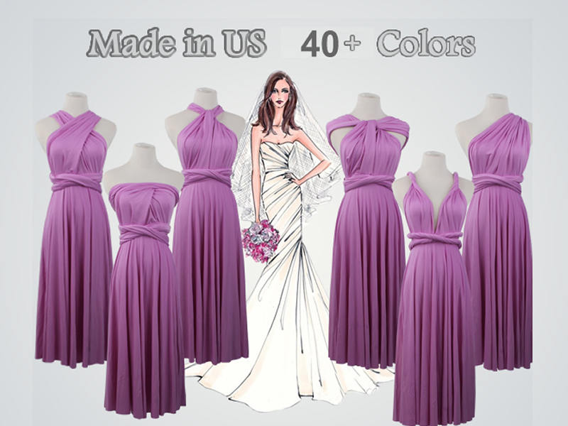 Light Purple Bridesmaid Dress Short 