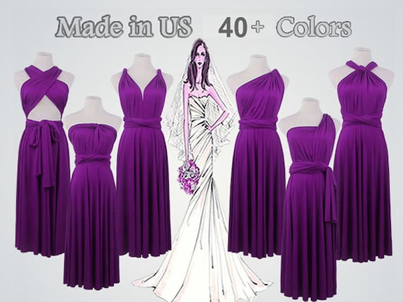 Buy Women Purple Solid Party Dress Online - 806982