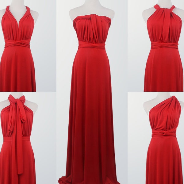 Red Bridesmaid Dress Etsy