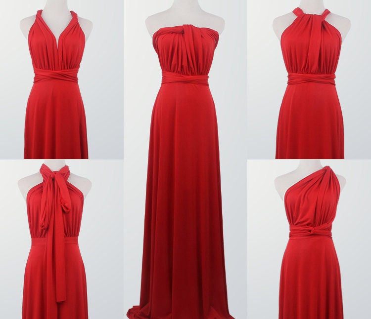 red infinity dress