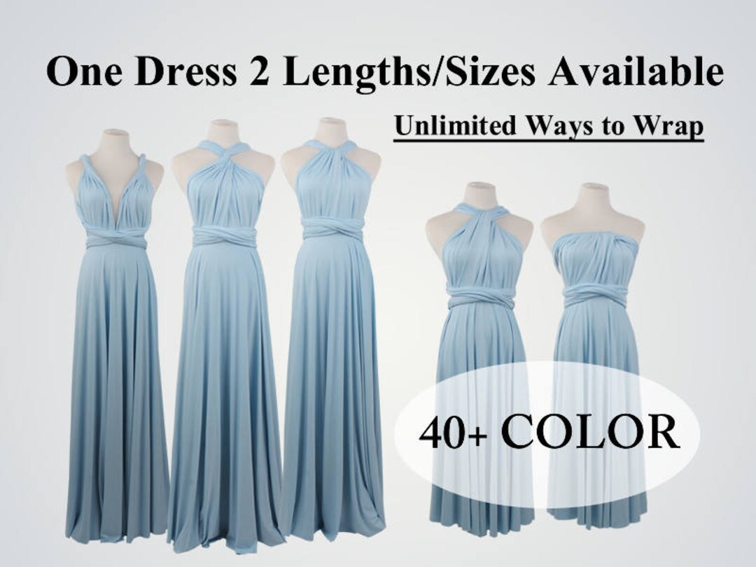 Baby Blue Infinity Bridesmaid Dress Long Bridesmaid Dress - Etsy
