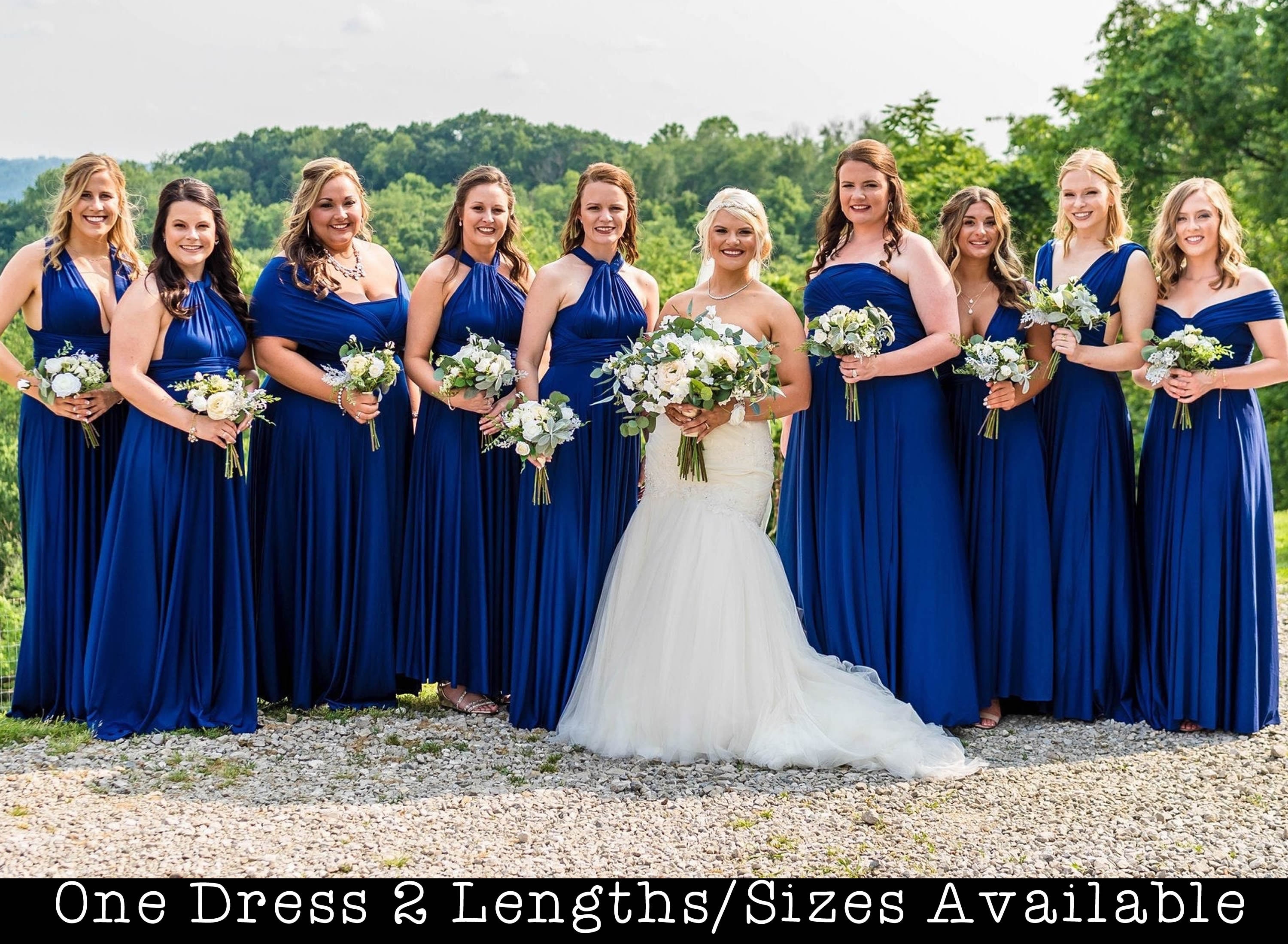 Royal Blue Bridesmaids Dress Long ...