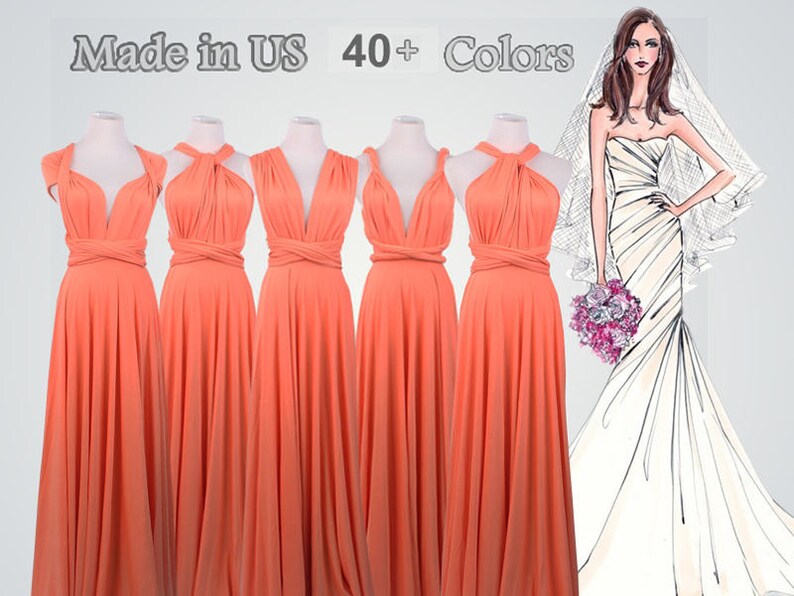 Coral Bridesmaid Dresses