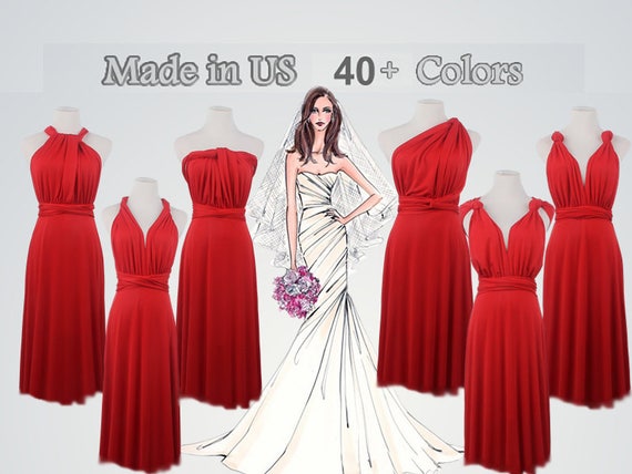 ruby red color dress