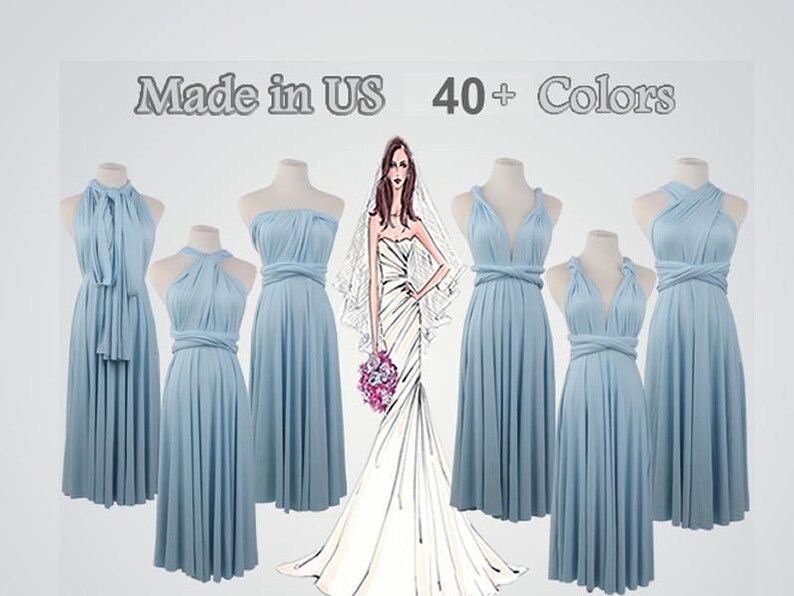 baby blue infinity dress