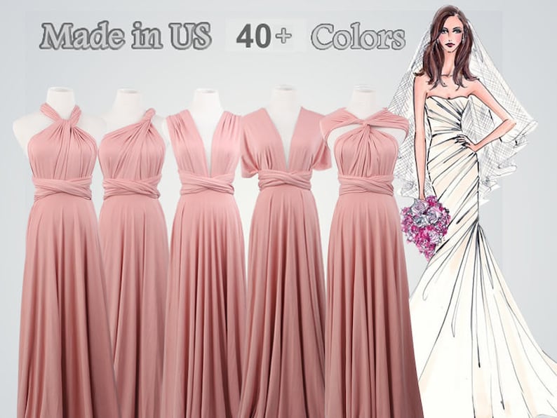 Bridesmaid Dress Long Nude Pink Dress Prom Dress Long - Etsy