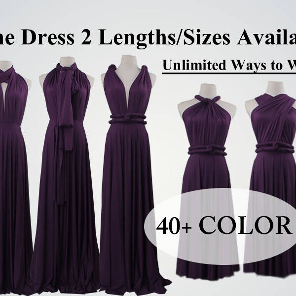 Dark Purple Maxi Convertible Infinity Dress