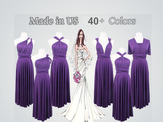 purple infinity dress