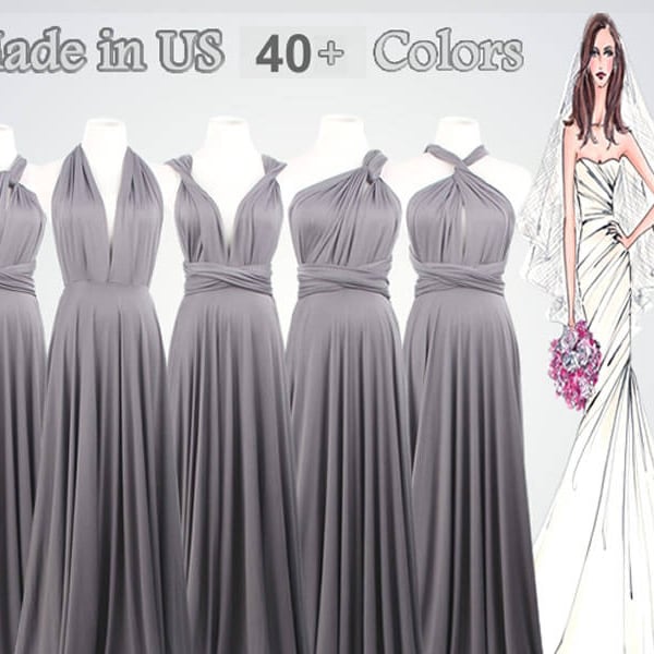 Grey Bridesmaid Dress - Etsy