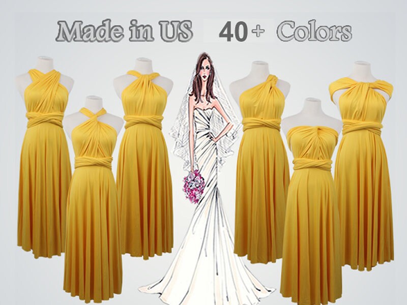 Infinity dress hotsell yellow gold