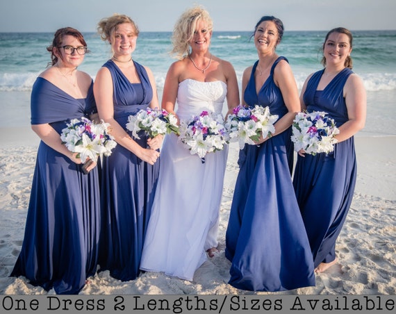 blue bridesmaid dresses