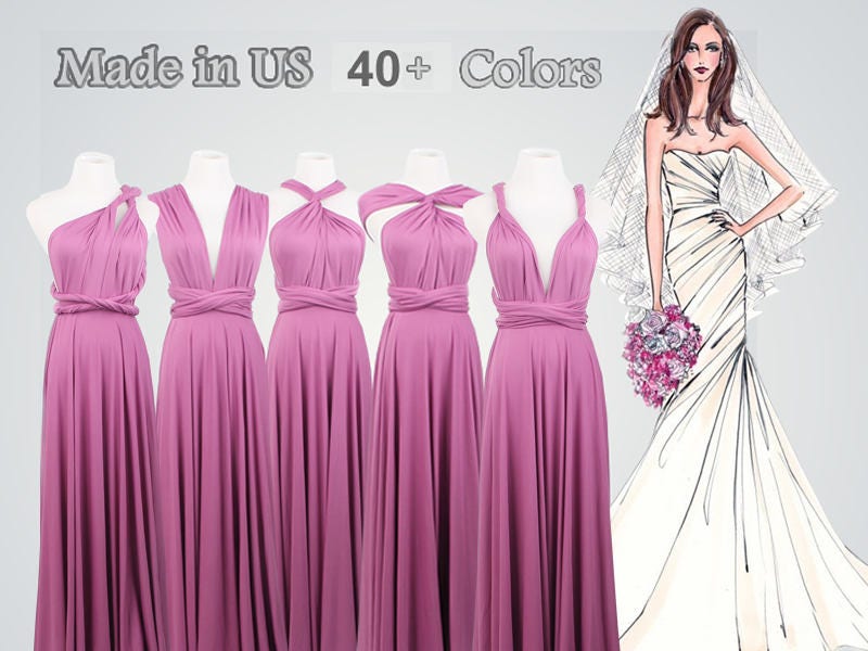 Purple Bridesmaid DressMaxi Infinity DressPurple | Etsy