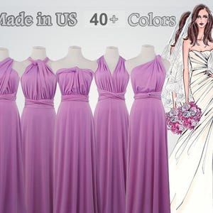 Bridesmaid Dress Long,Purple Bridesmaid Dress,Long Bridesmaid Dress,Lavender Bridesmaid Dress Long Dress,Full-Length Dress, infinity dress