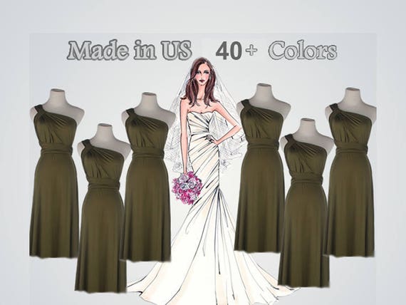 olive cocktail dress