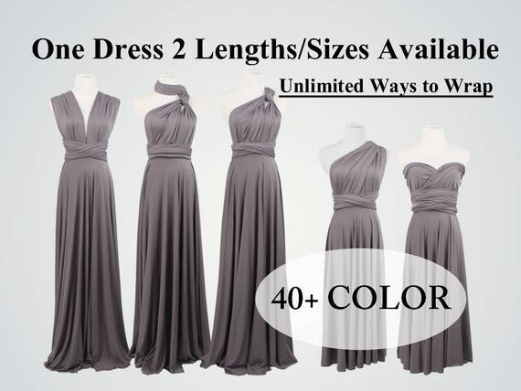 gray infinity dress for wedding