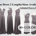 Bridesmaid dresses, Gray Bridesmaid Dress Infinity Dress Convertible Dress Wrap Dress Multiway Dress Prom Dress Wedding Dress Cocktail Dress 