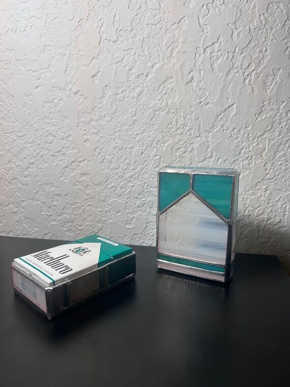 Marlboro Menthol Stained Glass Trinket Box + Trays - Etsy 日本