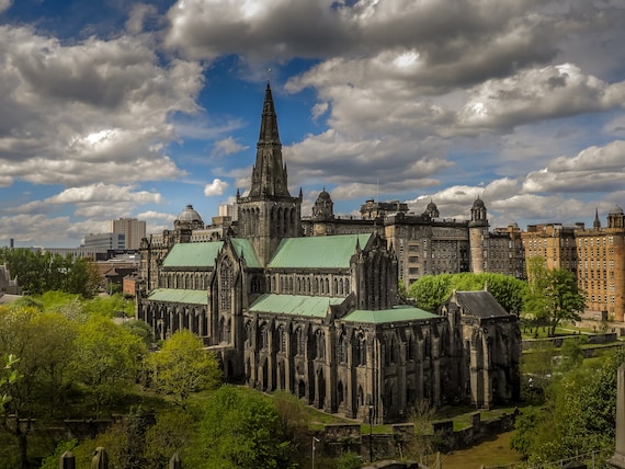 Glasgow Cathedral Photo, Glasgow Cathedral Print, Glasgow Print, Glasgow Photo, Glasgow Photography, Glasgow Wall Art, Glasgow Wall Decor