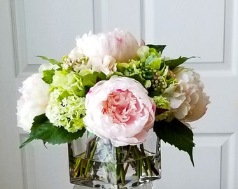 silk flower arrangement etsy