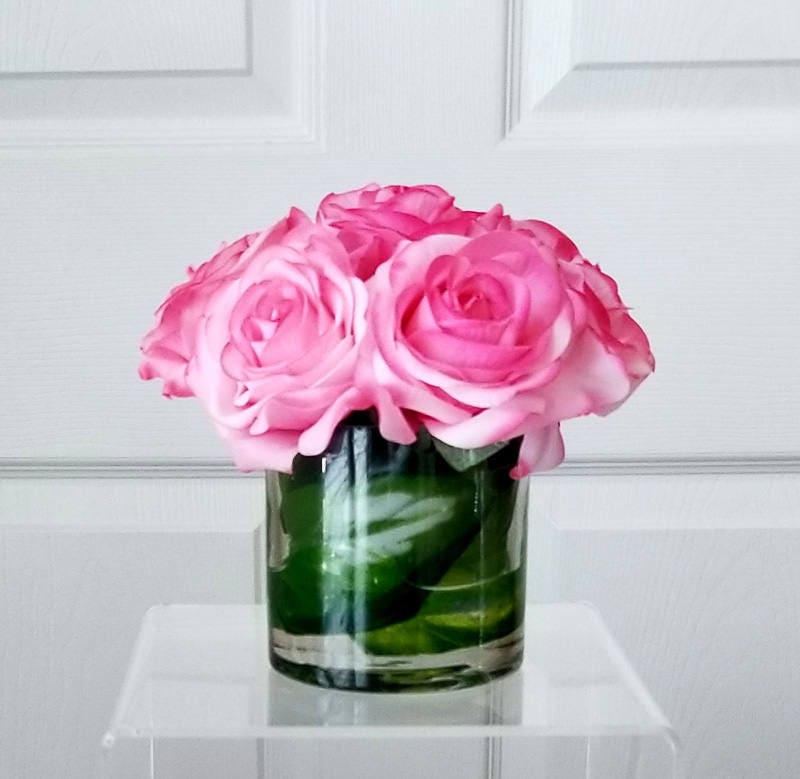 Pink Real touch flowersReal Touch RosesChristmas GiftFlower Etsy