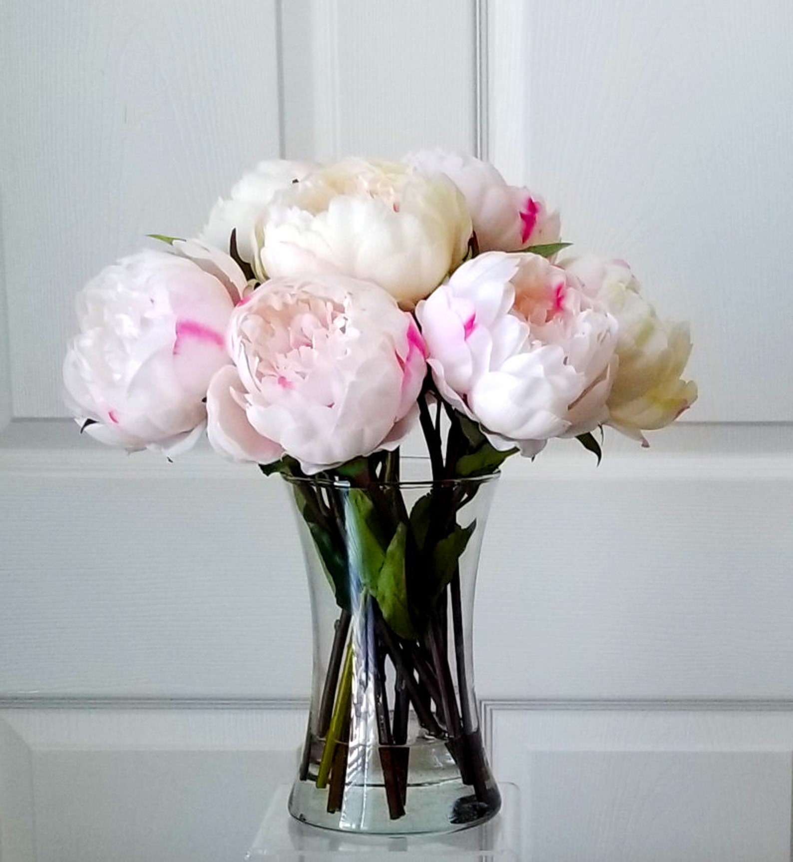 Light Pink Real Touch Peoniesdiningroom Centerpiecelarge Etsy