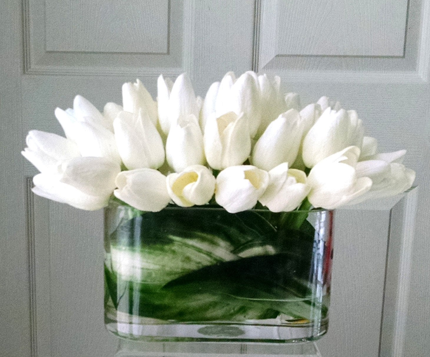 White Tulips ArrangementSilk Floral ArrangementSilk Etsy