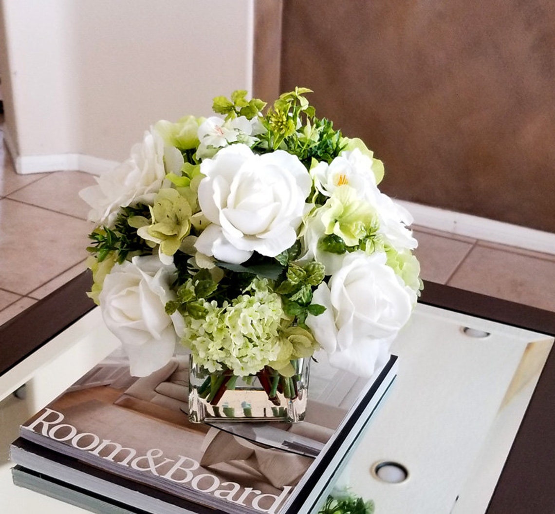 Real Touch Flowers Centerpiecetable Centerpiecewedding Etsy