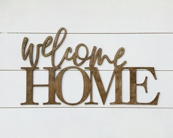 Welcome Home Sign Etsy