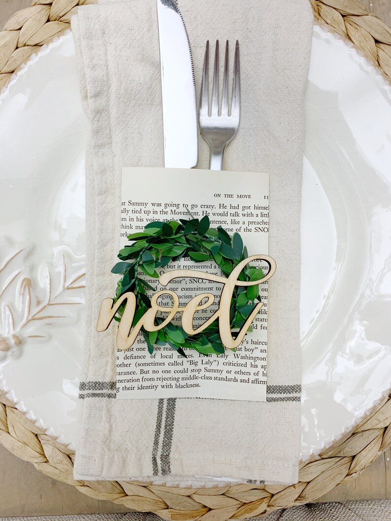 Christmas place cards Christmas table decoration Christmas Etsy