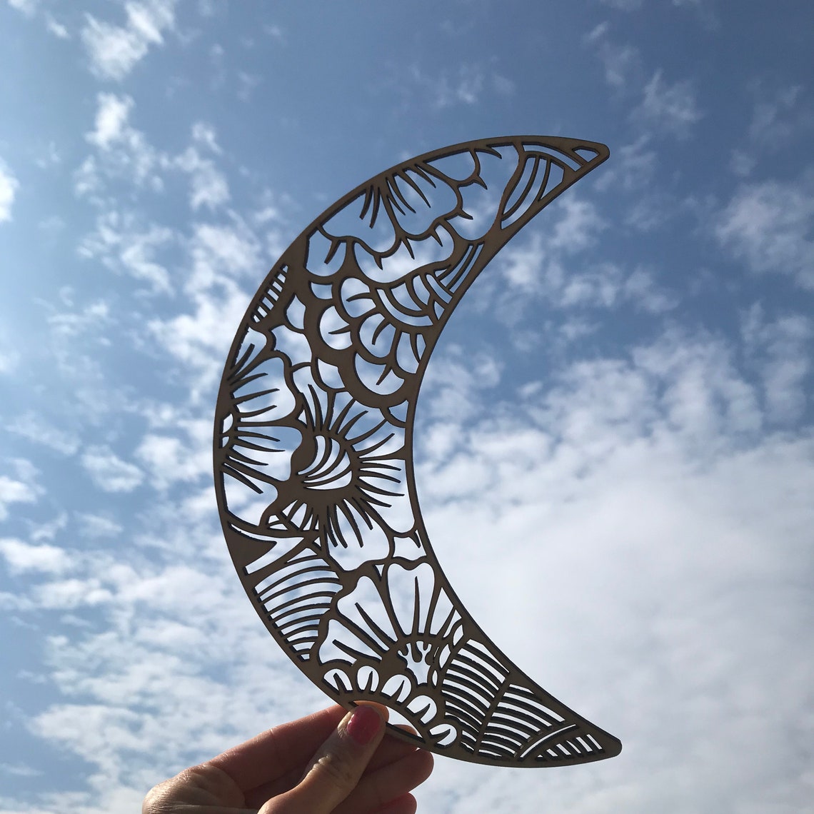 Crescent Moon Wall Artmoon Wall Art Celestial Decor Moon Etsy