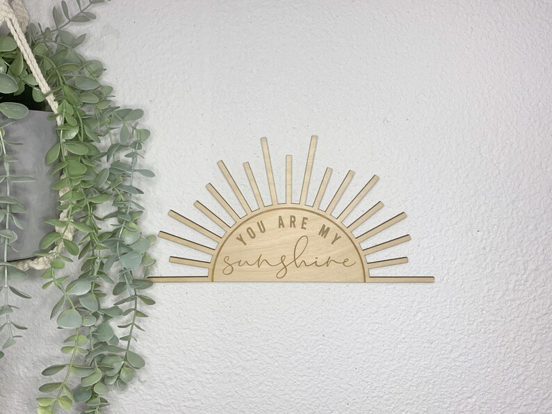 You Are My Sunshine Decor You Are My Sunshine Cutout Nursery Etsy