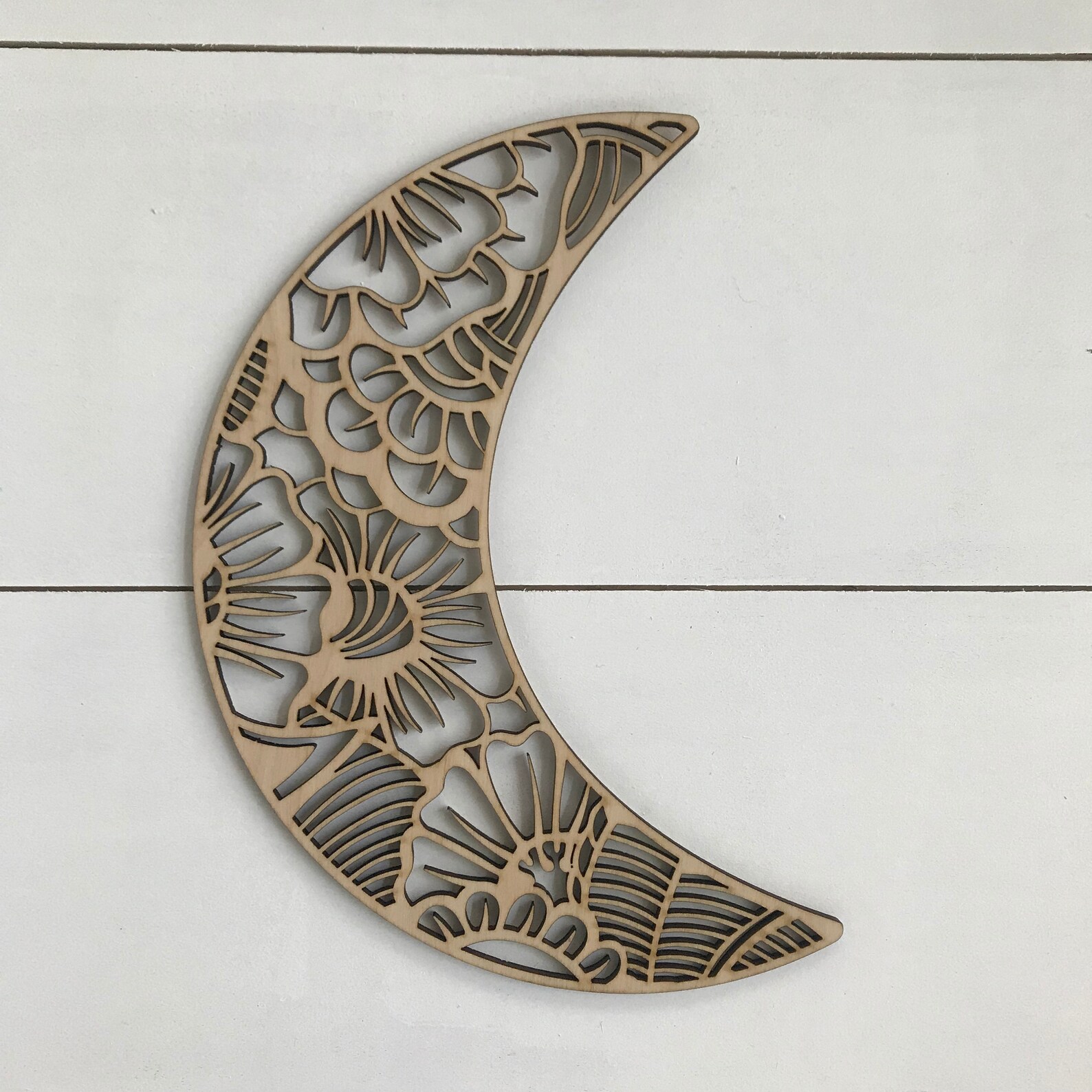Crescent Moon Wall Artmoon Wall Art Celestial Decor Moon Etsy