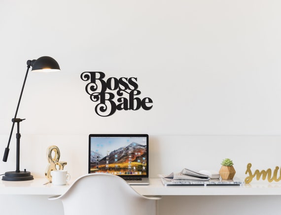 Boss Babe sign Boss babe wood sign boss babe wood cutout