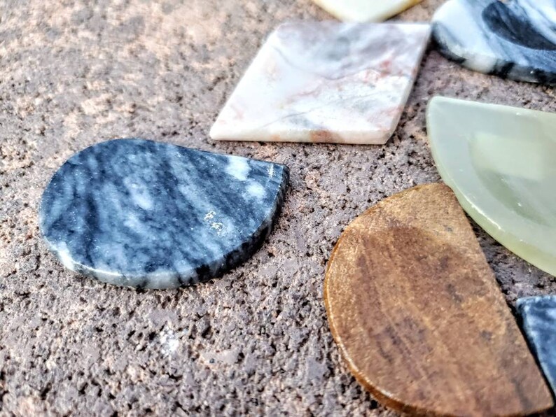 Onyx Worry Stones Good Luck Charms Stress Reliever Stones Etsy