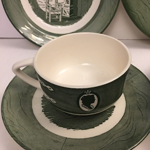 Colonial Homestead Green by Royal USA Four Piece Place Setting