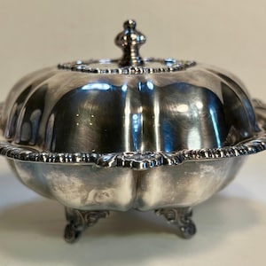 Silverplate Covered Butter Dish