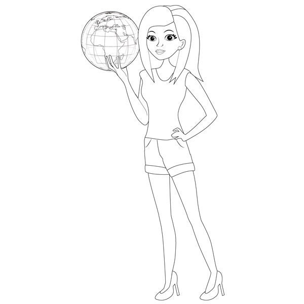 Custom Coloring Pages, Coloring Pages for Kids, Linear Art, Gift Idea
