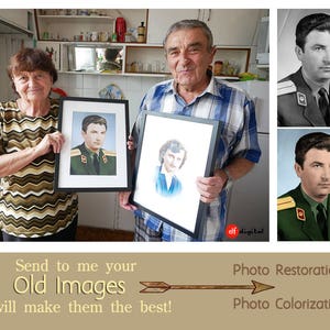 Photo Restoration, Photo Colorization, Vintage Photos, Recoloring photo, Old Photo Retouching, Photo Restore,  Photo Repair,Anniversary Gift