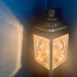 Old Carriage Lantern, Antique, updated to Electric Light