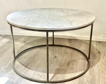 Stone Top Round Coffee Table by Country Willow