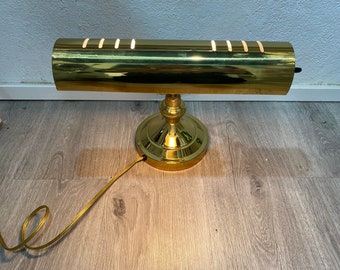 Brass Bankers Lamp / Lawyers Lamp/ Vintage Desk Lamp