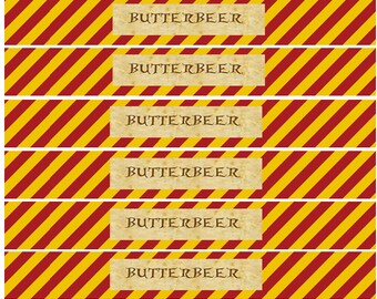 Butterbeer labels | Etsy