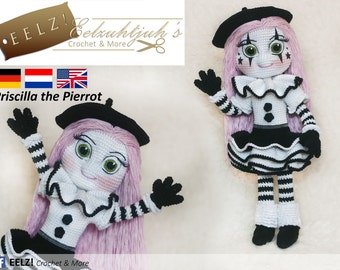 Priscilla the Pierrot - Crochet Pattern