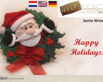 Santa Wreath - Crochet Pattern