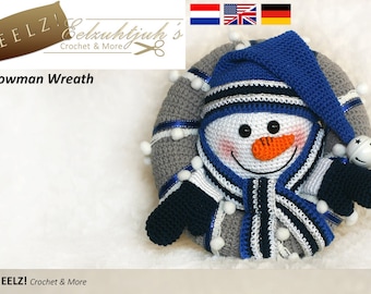 Snowman Wreath - Crochet Pattern
