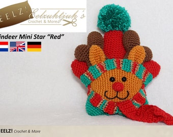 Mini Reindeer Star - Crochet Pattern
