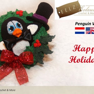 Penguin Wreath - Crochet Pattern